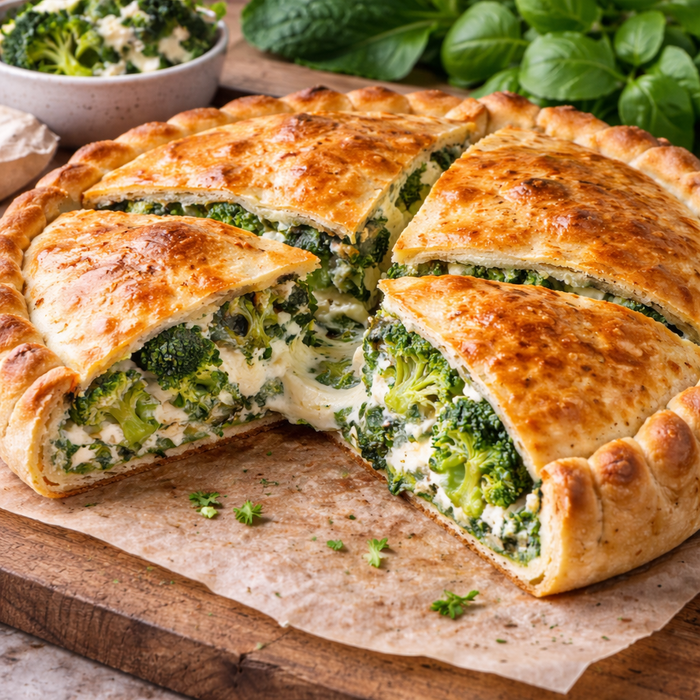 Vegetarian Spinach Broccoli Ricotta Savoury Pie | 1.2 Kg - 4 x 300g slices