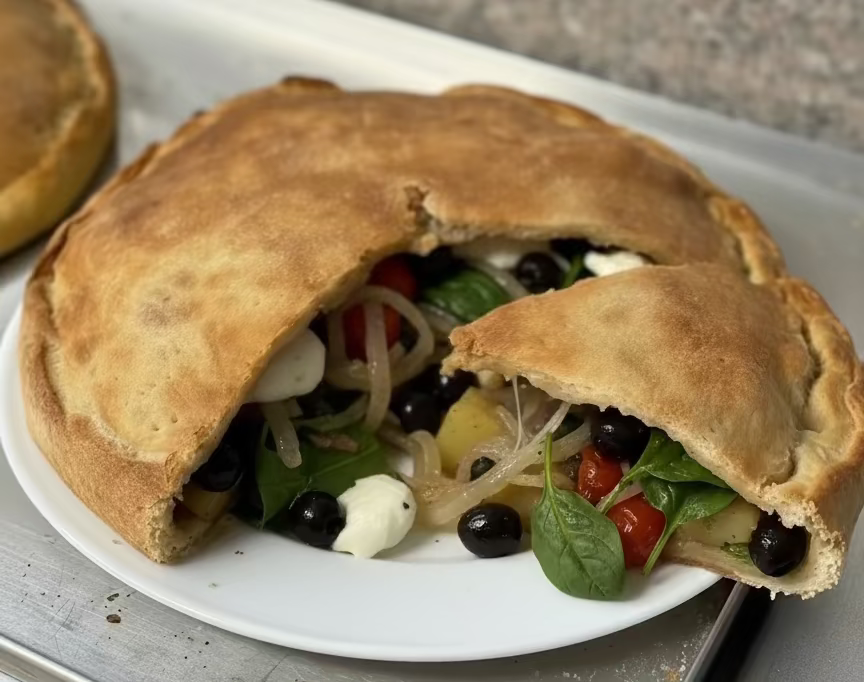 Vegetarian Spinach Pie (Sicilian Scacciata) | 2 kg. (8 portions x 250 gr.) Don Arancini