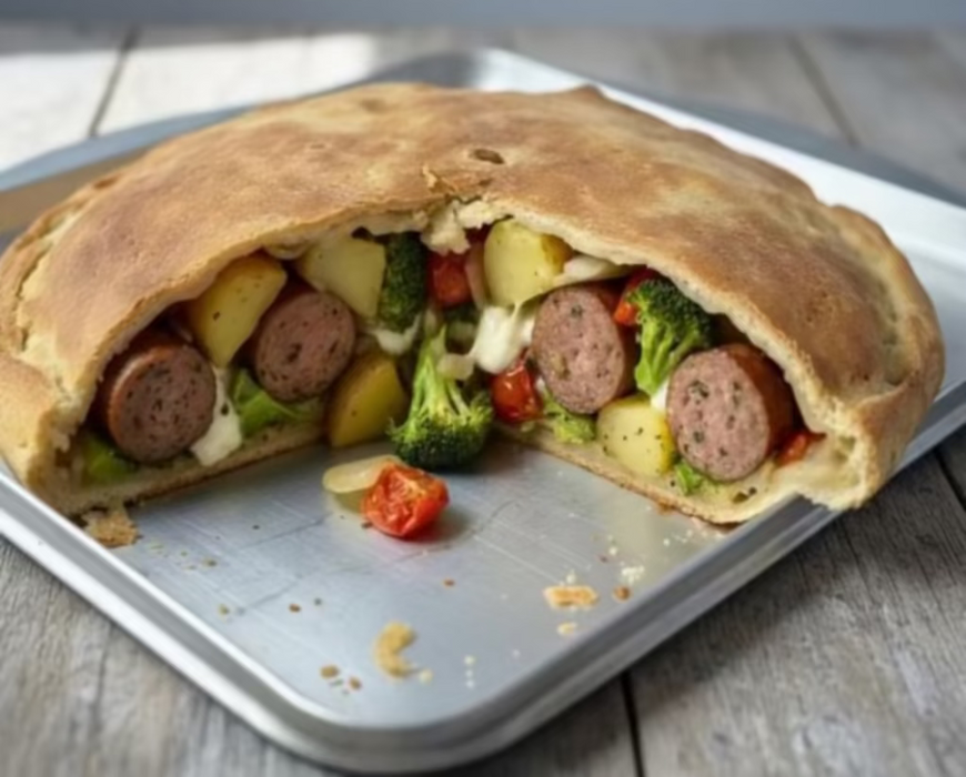 Savoury Pie Pork Sausage | Sicilian Scacciata, 2 Kg (8 portions) Don Arancini