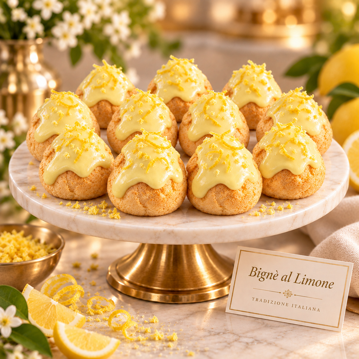 Bigne' Sicilian Lemon Cream | 6-12-18-24-48 options. Choose your preferred Flavours when order! (Copy) (Copy)