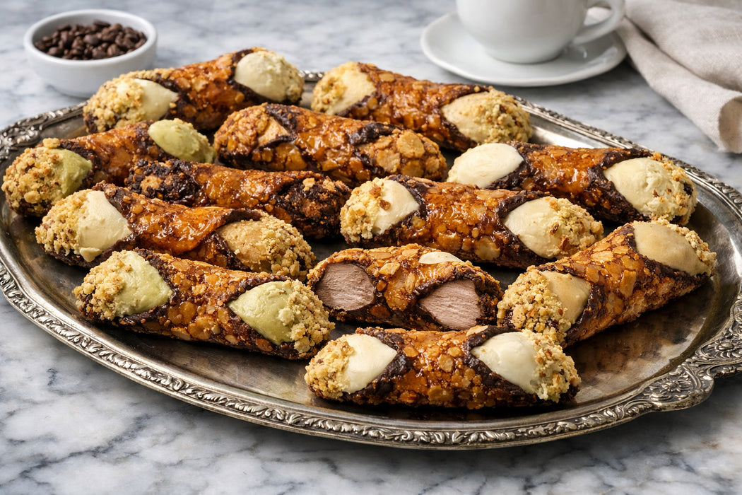 A Mixed Cannoli Gluten Free Packs of 6-12-24-48 | Choose your preferred Flavours when order!