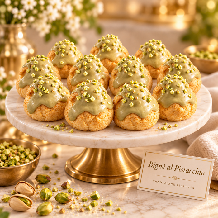 Bigne' Sicilian Pistachio Cream | 6-12-18-24-48 options. Choose your preferred Flavours when order!