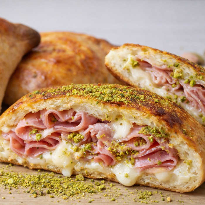 Calzone Mortadella Béchamel Pistachio Mozzarella | Same Flavour 2-4-8 Calzoni options x 180g