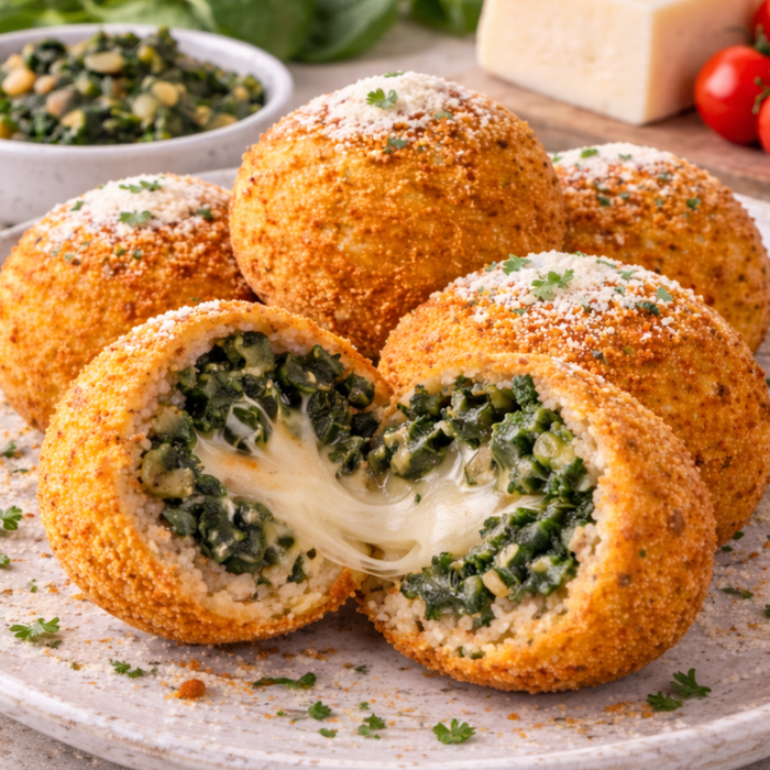 Spinach Arancini & Mozzarella (v) 220gr. | Mixed Pack 6-12-24-48 - Choose your preferred Flavours when order!