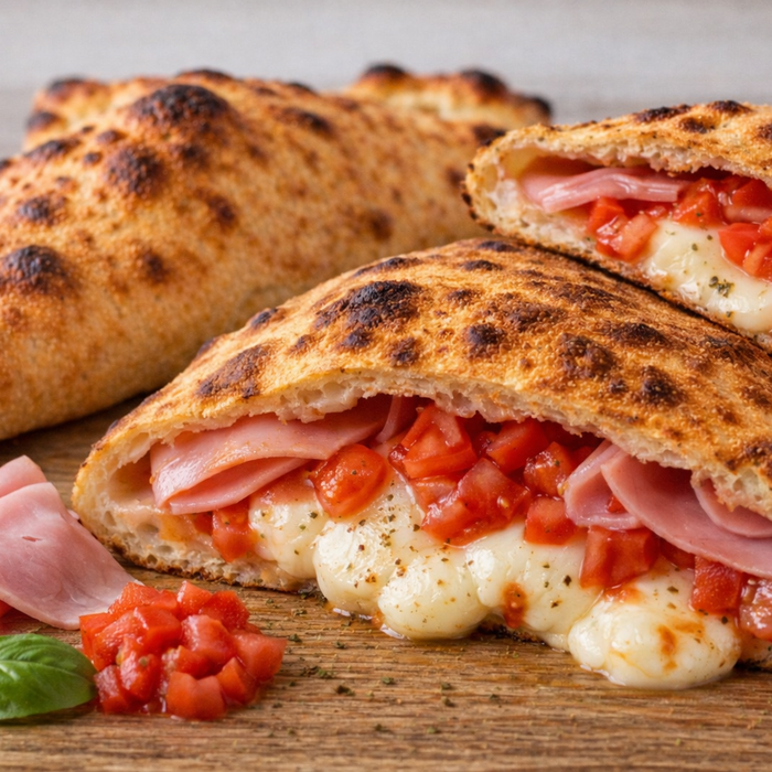 Rustic Calzone Ham Tomato Mozzarella | Same Flavour 2-4-8 Calzoni options x 280g