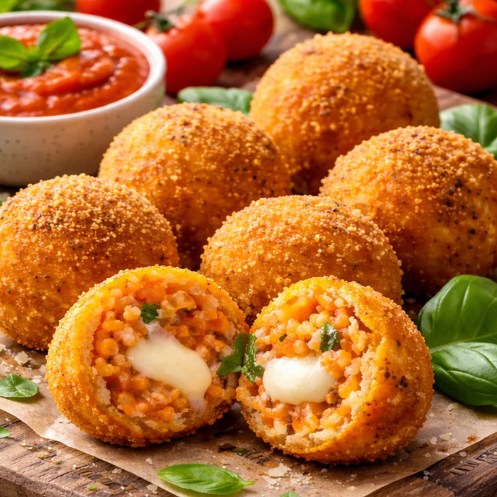 Mini Arancini Tomato & Mozzarella basil |2.5kg | Pack of 50 pcs | 50g each | £1.19 each (V)
