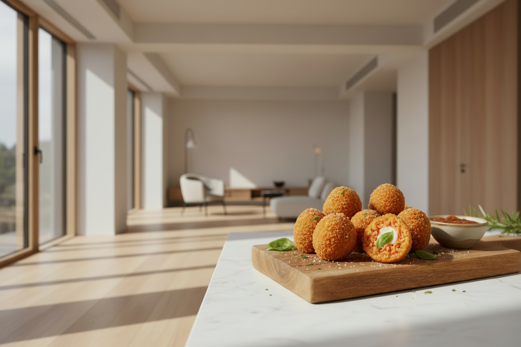 Arancini Tomato & Mozzarella, 3kg, 50 pcs per box - 60 gr each Don Arancini