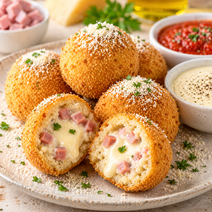 Mini Arancini Ham - 2.5kg | Pack of 50 pcs | 50gr each | £1.19 each