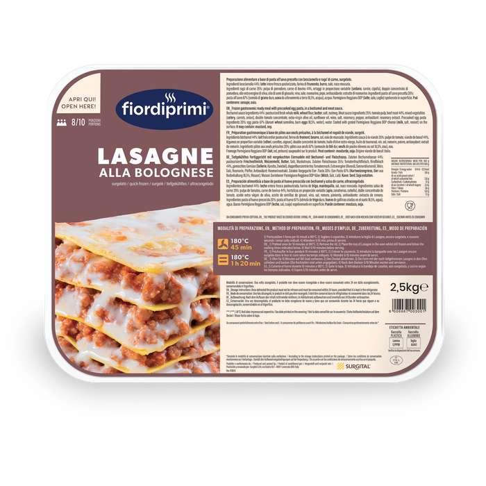 Lasagna Beef Bolognese Sauce | 2.5 kg – 8/9 portion