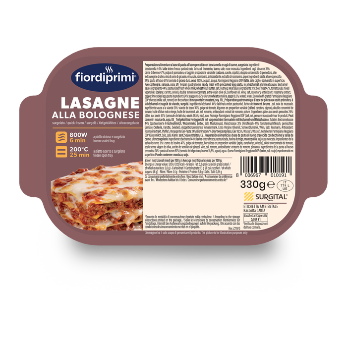 Lasagne Beef Bolognese 330g