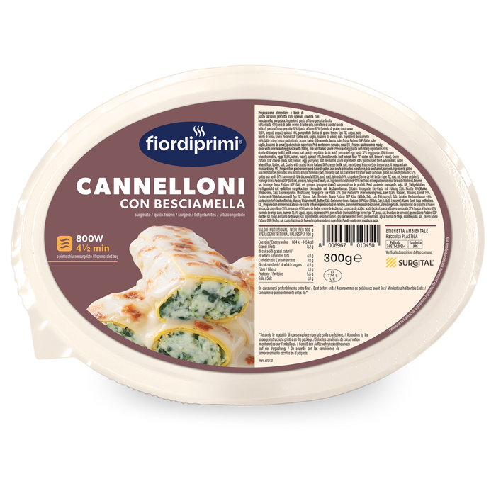 Cannelloni with Béchamel Sauce (v) |Individual portion 300g